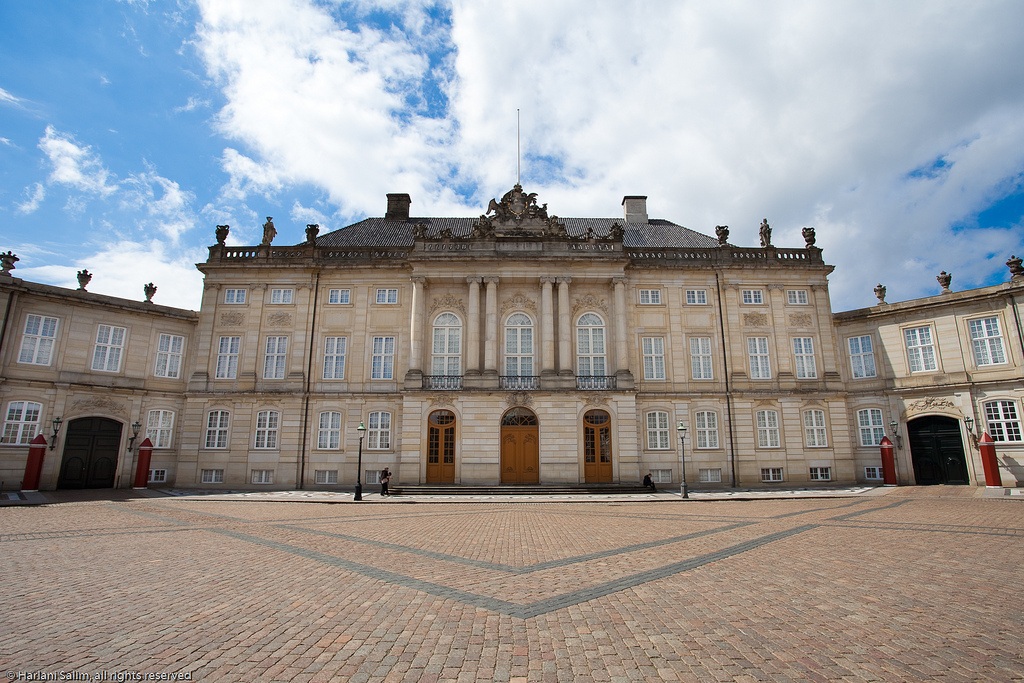 Palacio de Cristián VII o Palacio Moltke. Palacio de Amalienborg 4