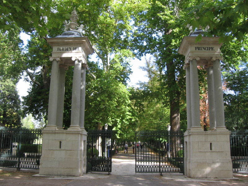 Jardín del Príncipe entrada principal. Palacio Real de Aranjuez 6