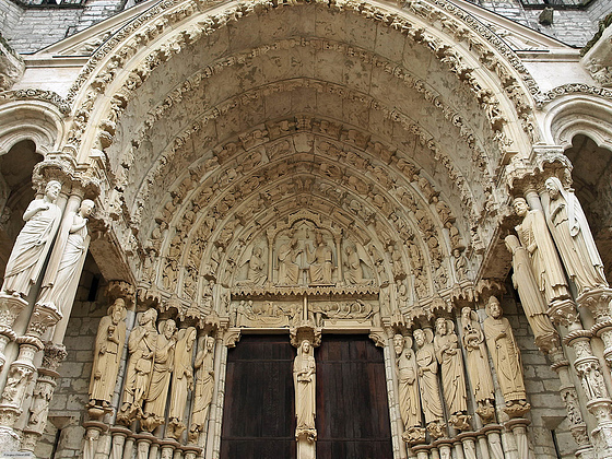 Pórtico norte. Catedral de Chartres 7