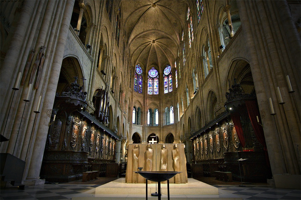 Coro, Altar y Ábside. Catedral de Notre Dame (París) 11