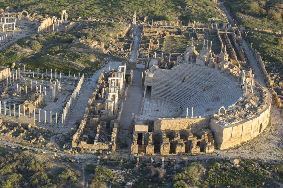 The ruins of the theatre of Leptis Magna 27