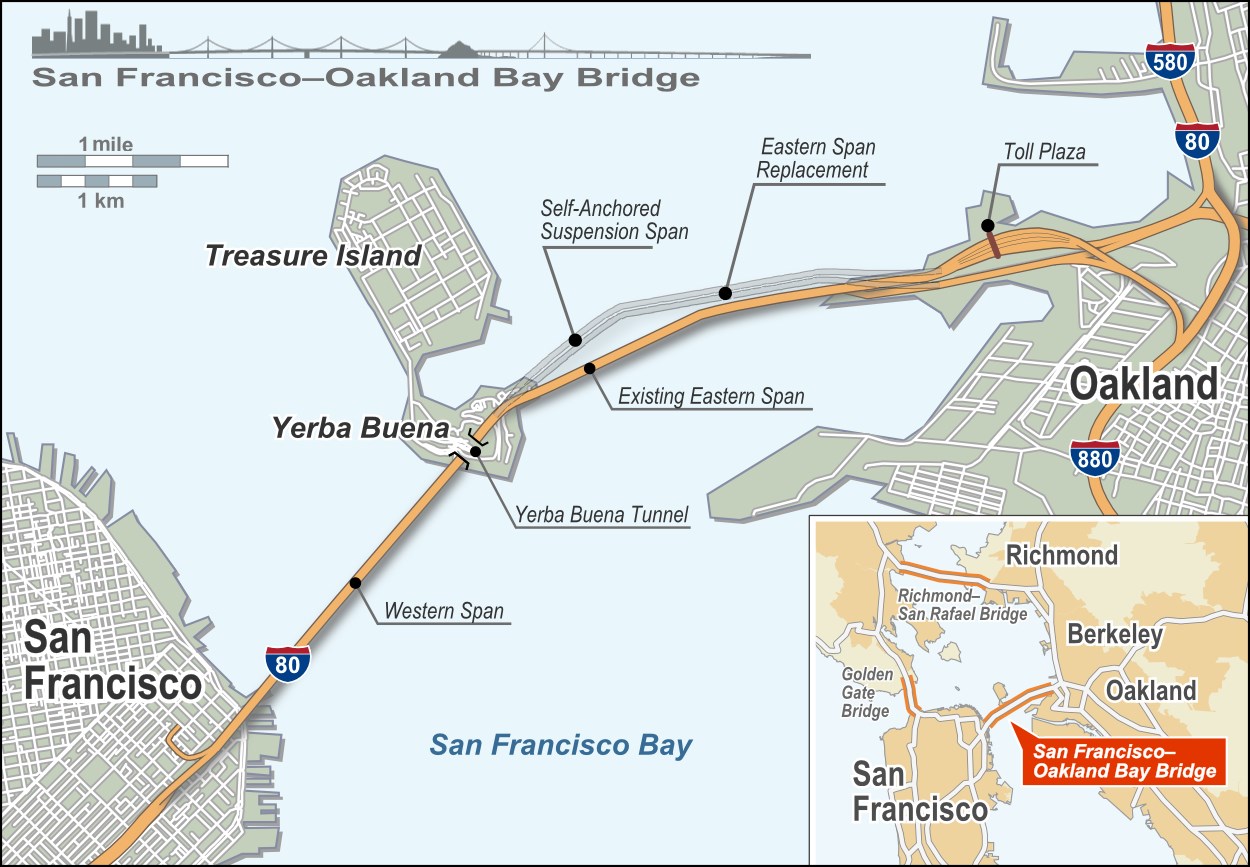 Map. Puente de la Bahía de San Francisco-Oakland 36
