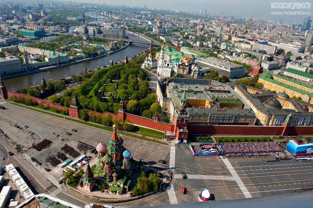 Красная площадь москва сверху фото