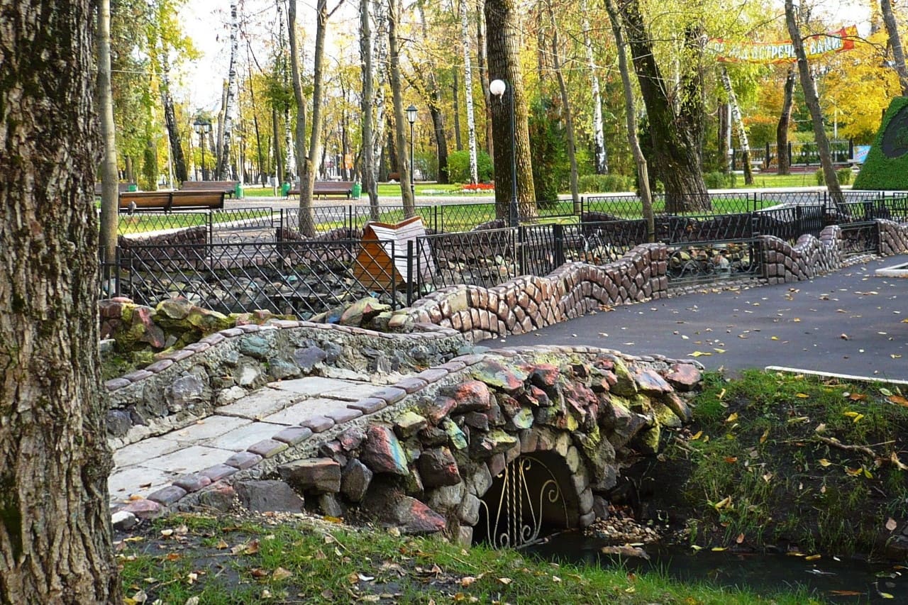 Пушкинский парк Саранск осенью
